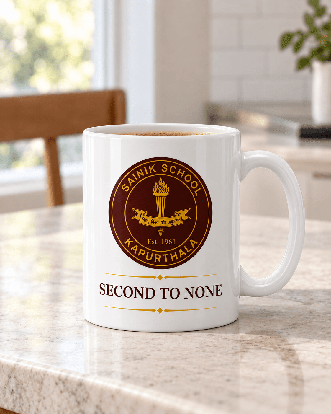 White Ceramic Mug — Lifestyle 2 thumbnail