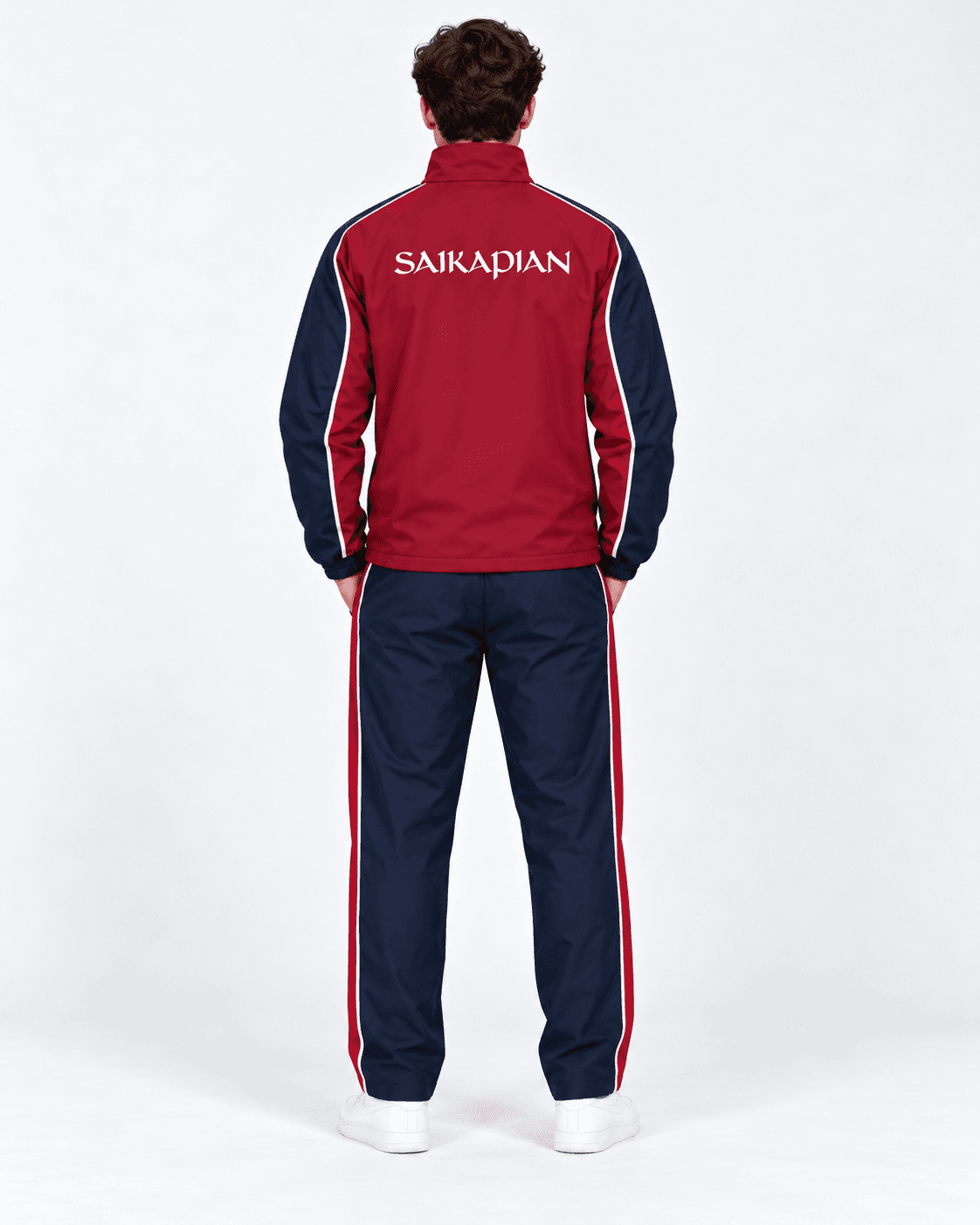 Maroon Tracksuit — Model Back thumbnail