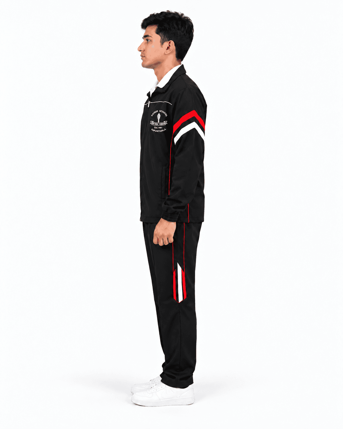 Black Tracksuit — Model Side thumbnail