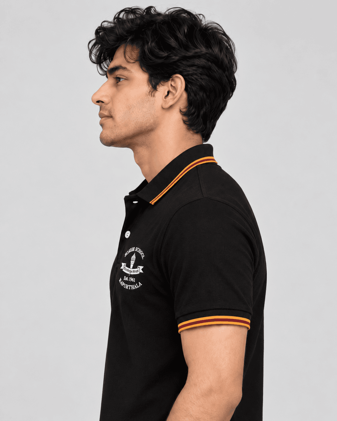 Black T-Shirt — Model Side thumbnail