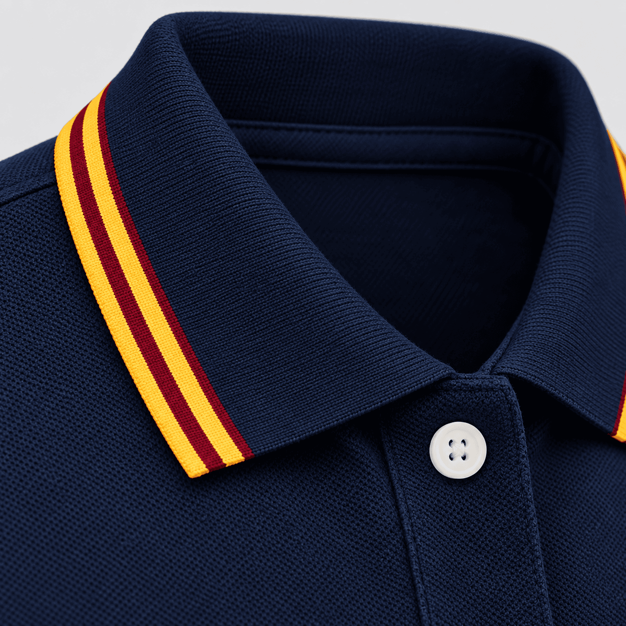 Navy Blue T-Shirt — Collar & Sleeve Tipping thumbnail
