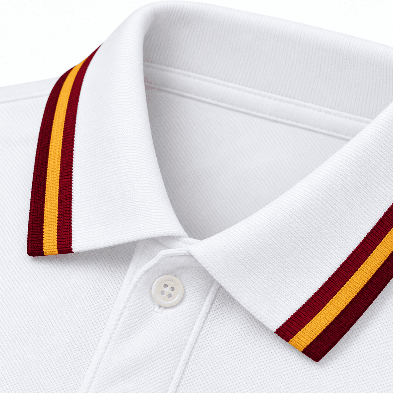 White T-Shirt — Collar & Sleeve Tipping thumbnail