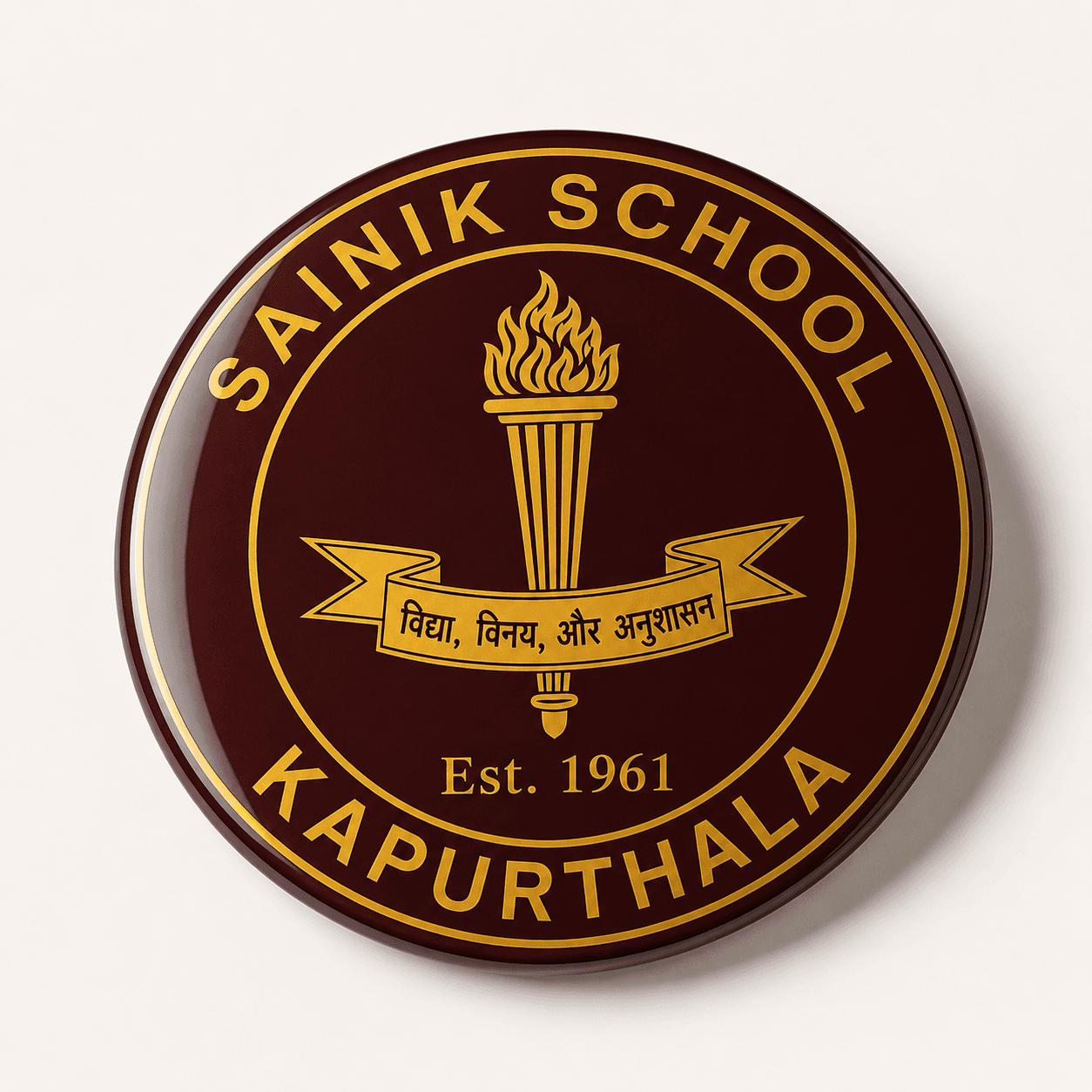 School Crest Magnet — Front view