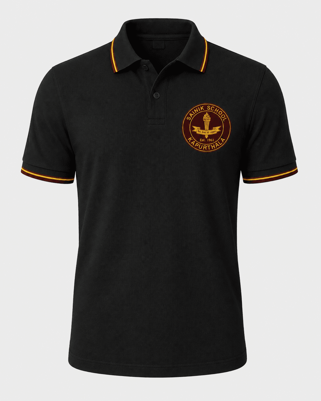 Black T-Shirt — Front view